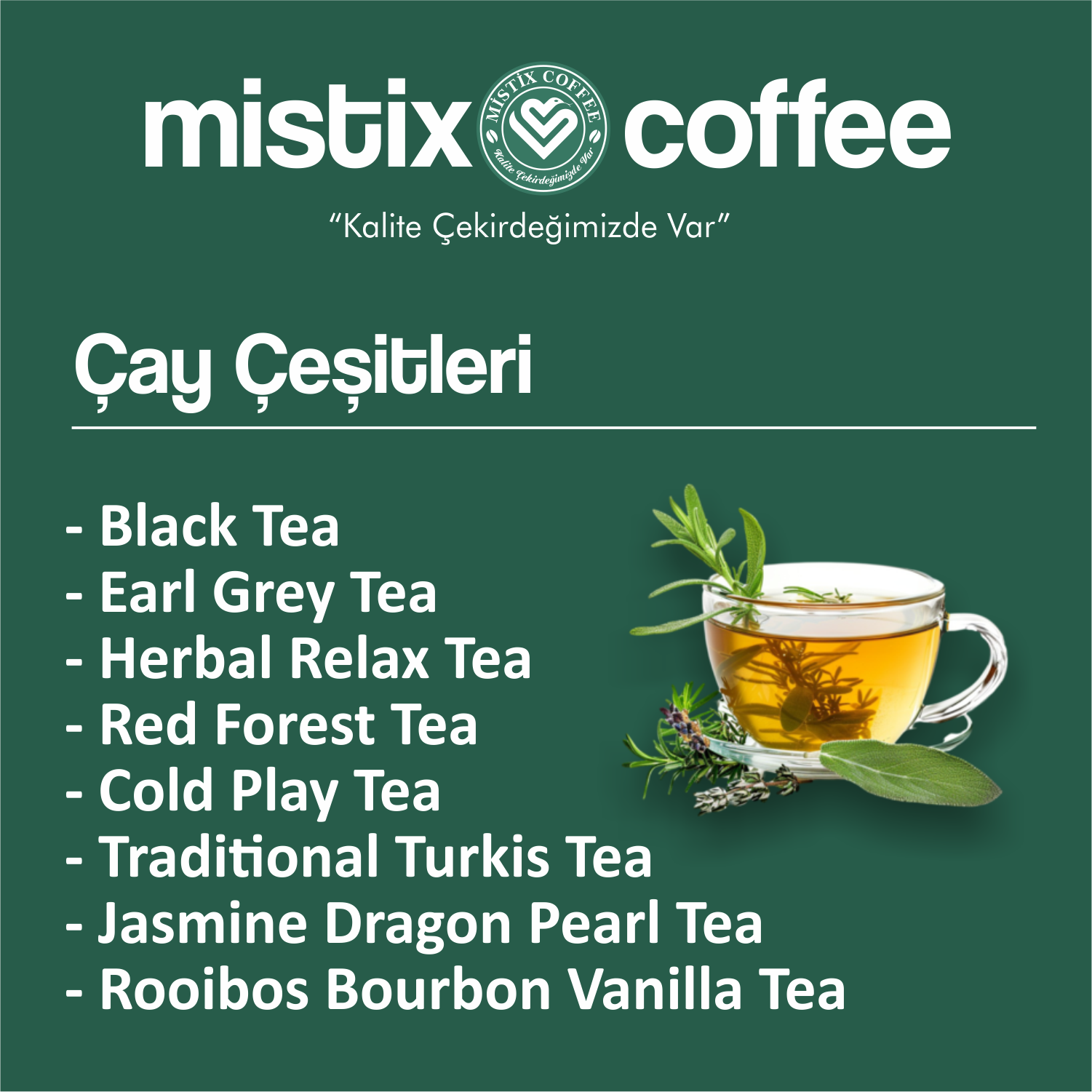 Mistik Bitki Çayları Çeşitleri | Mistix Coffee