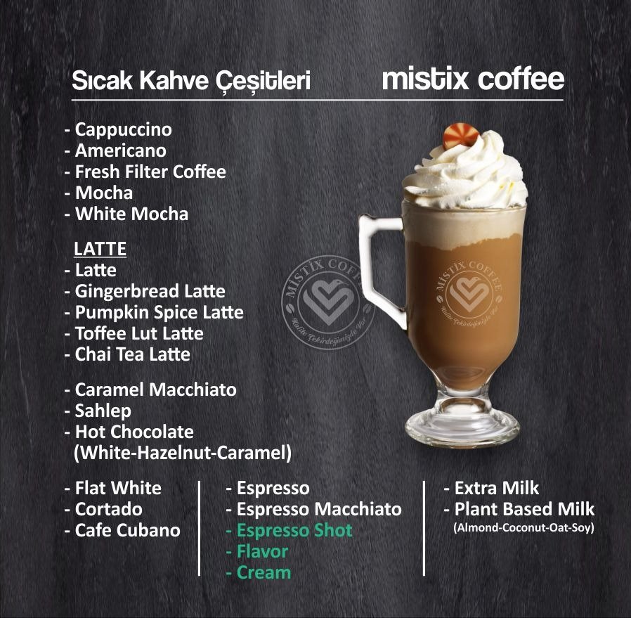 MİSTİX COFFEE SICAK KAHVELER